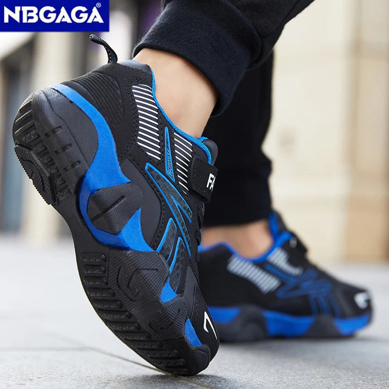 Children Boys Shoes School Sports Fashion Leather