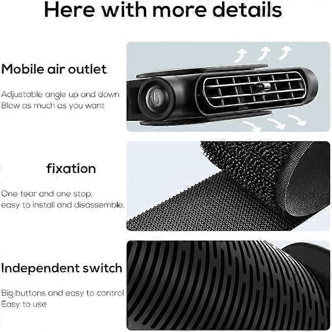 Portable Car Headrest Backseat Cooling Fan