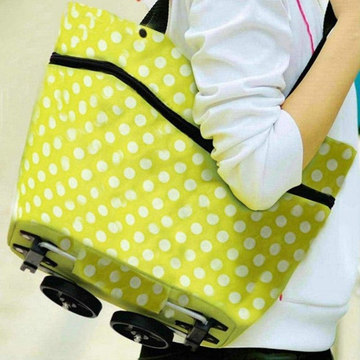 Folding Shopping Trolley Bag With Wheel