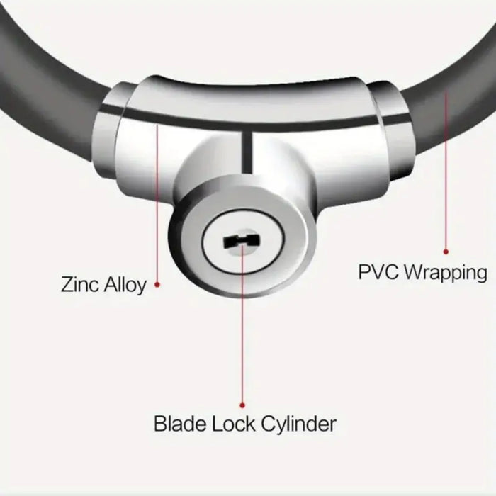 Heavy-Duty Anti-Theft Bike Wire Lock