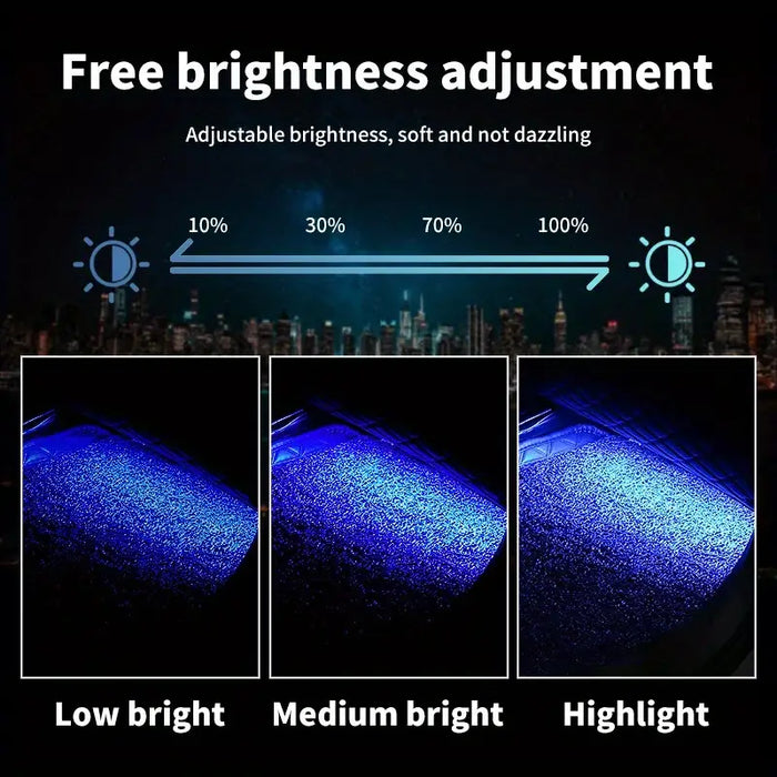 Car Interior RGB Light Strips (04Strips)