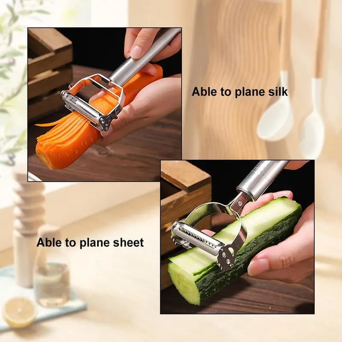 Multifunctional 2 In 1 Stainless Steel Peeler