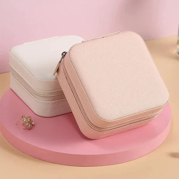 Mini Travel Leather Jewelry Box