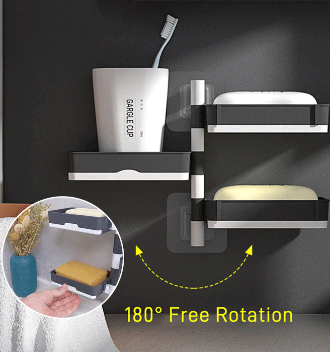 Wall Mounted 03 Tiers Soap Holder