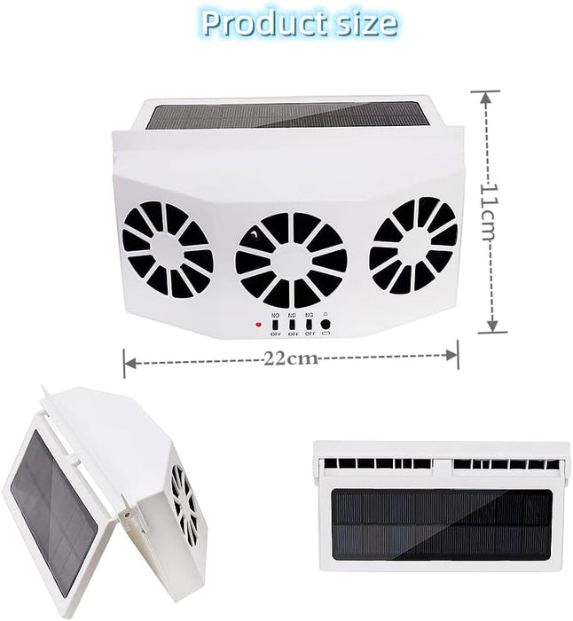 Solar Powered Car Ac Fan