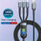 100W 3 in 1 Fast Charging Cable