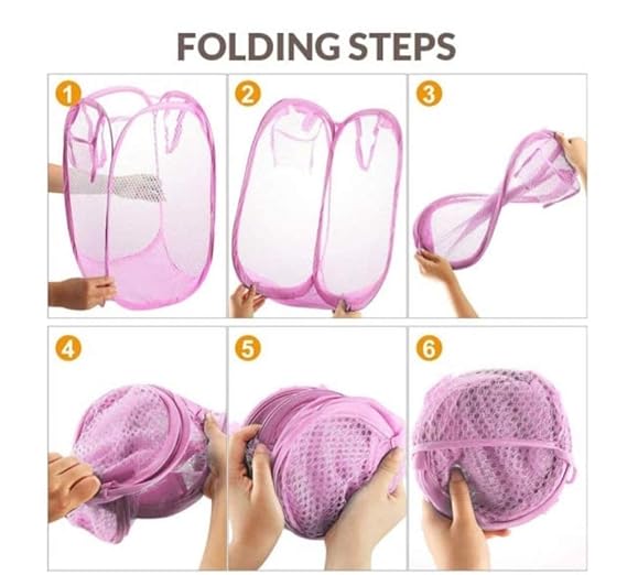 Foldable Nylon Laundry Basket