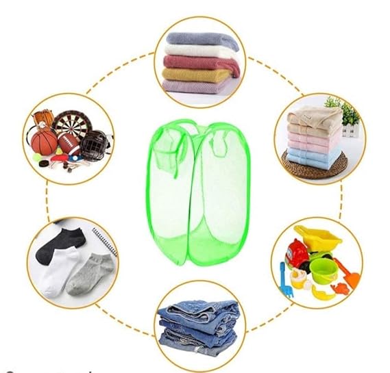 Foldable Nylon Laundry Basket