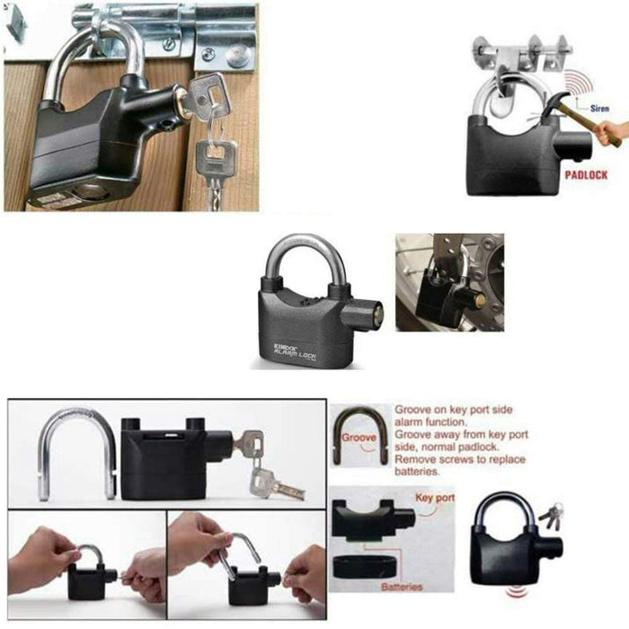 Waterproof Anti-Theft Motion Sensor Alarm Padlock