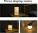 Portable LED Wood And Paper Lamp