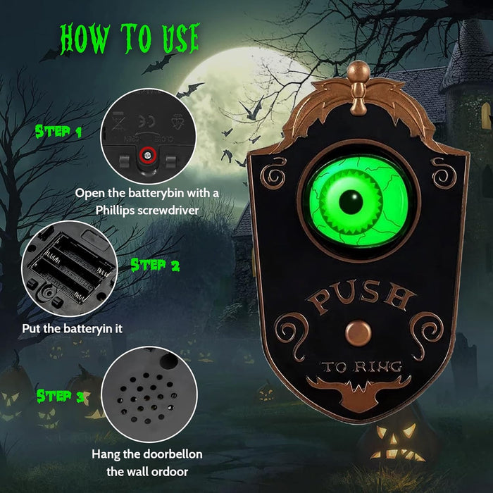 Halloween Single Eye Hanging Door Bell Ring
