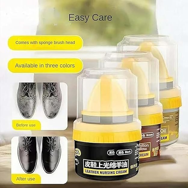 Leather Repair Cream Liquid Shiny Shoe Polish