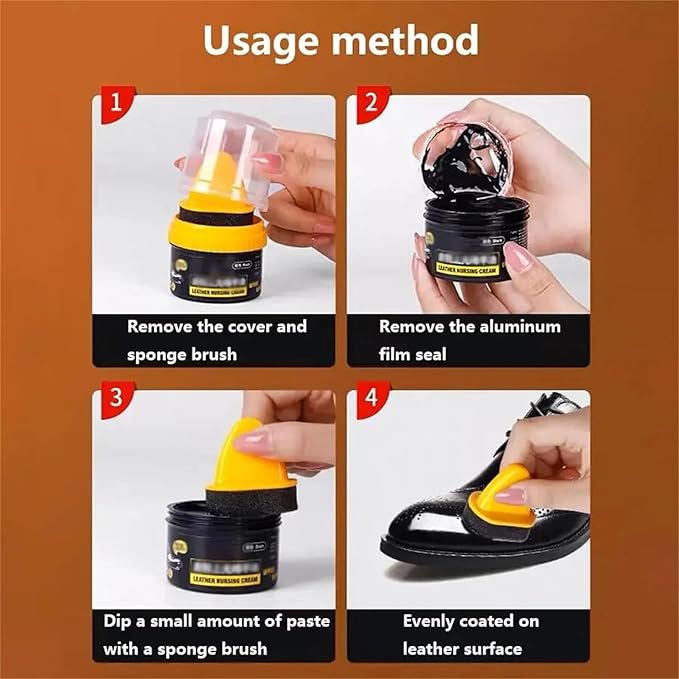 Leather Repair Cream Liquid Shiny Shoe Polish