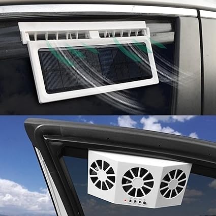 Solar Powered Car Ac Fan