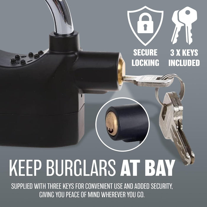 Waterproof Anti-Theft Motion Sensor Alarm Padlock