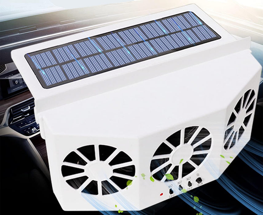 Solar Powered Car Ac Fan