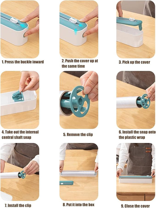 2in1 Foil Refillable Cling Wrap with Cutter