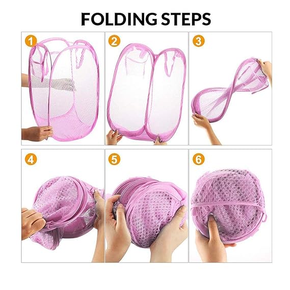 Foldable Nylon Laundry Basket