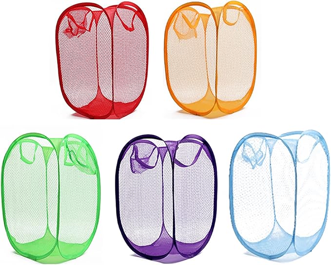Foldable Nylon Laundry Basket