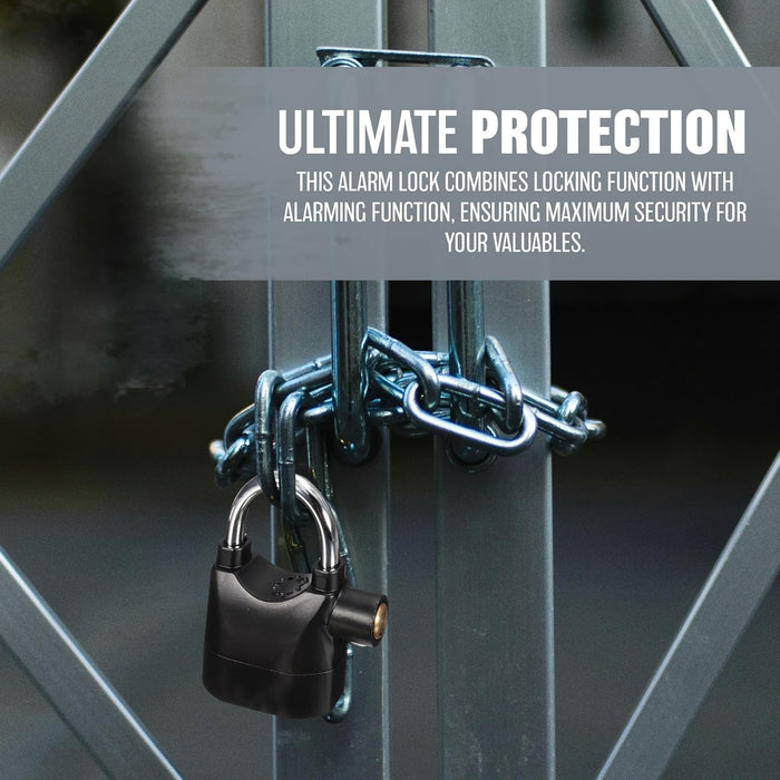 Waterproof Anti-Theft Motion Sensor Alarm Padlock