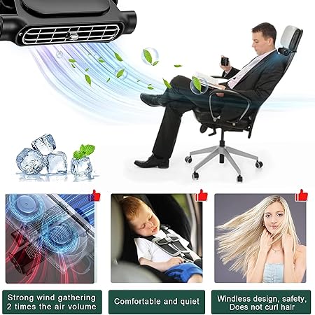 Portable Car Headrest Backseat Cooling Fan