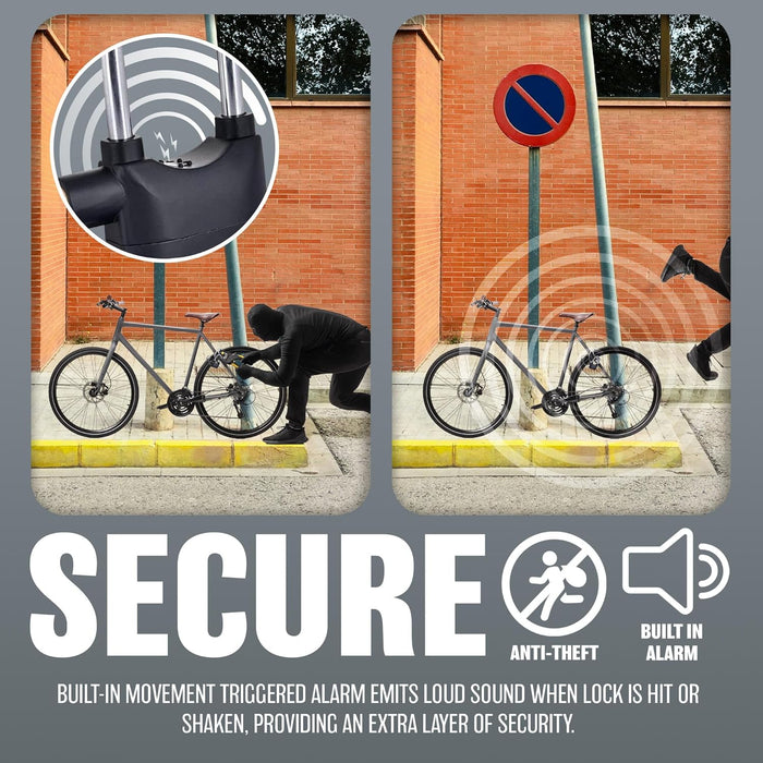 Waterproof Anti-Theft Motion Sensor Alarm Padlock