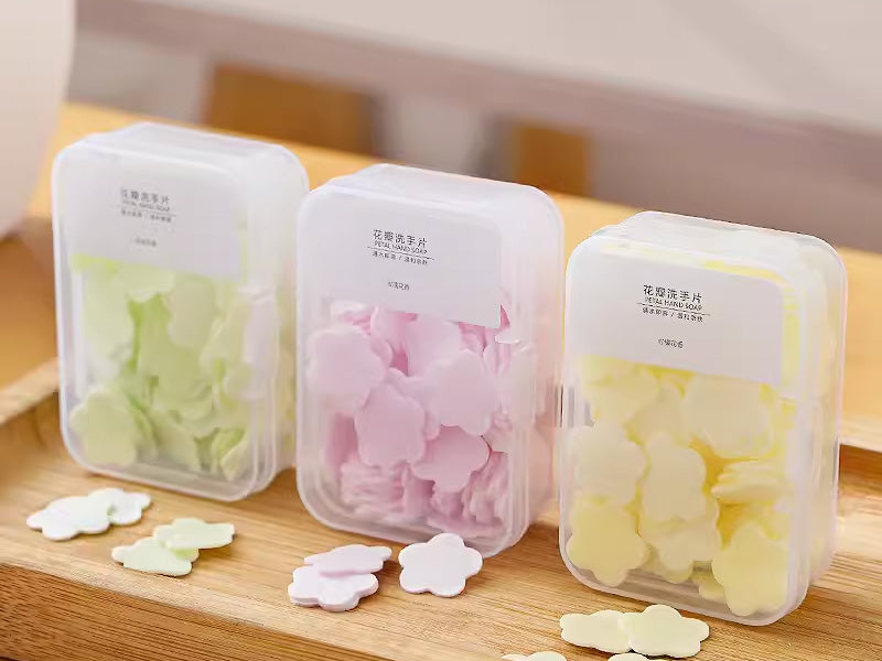 Mini Flower Shape Paper Soap