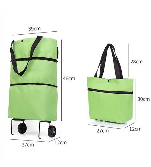 Folding Shopping Trolley Bag With Wheel