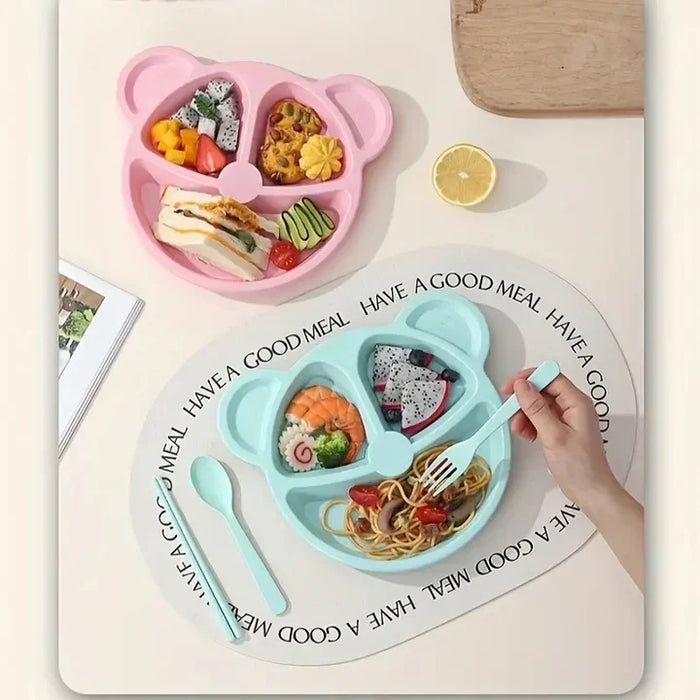 Reusable Children Meal Plate and Spoon