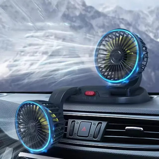 Car Dual Head Cooling Fan