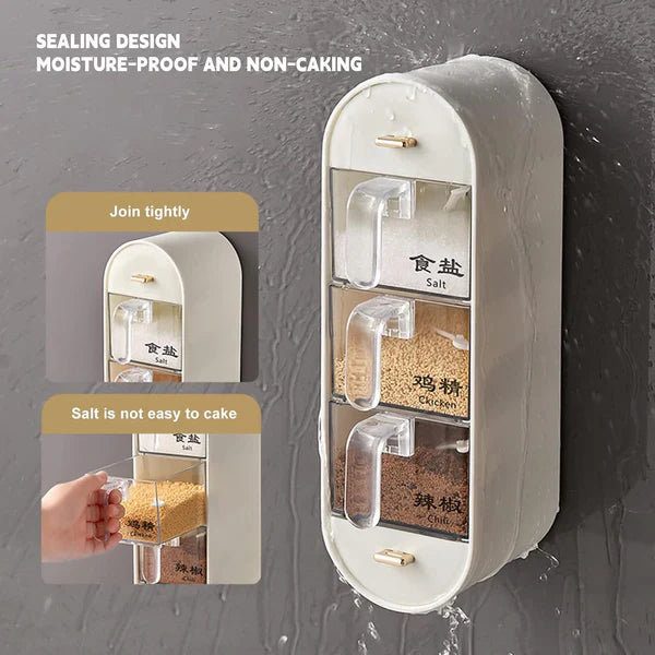 Wall-Mounted 05 Layer Kitchen Spices Organizer