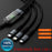 100W 3 in 1 Fast Charging Cable