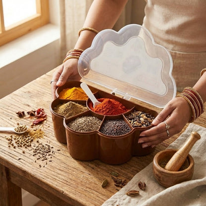 6 Grid Spice Storage Box