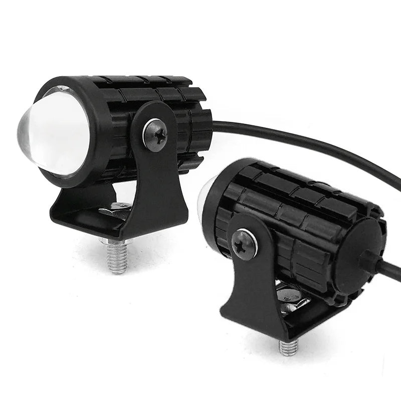 12V Motorcycle Mini Driving Light Dual Colo