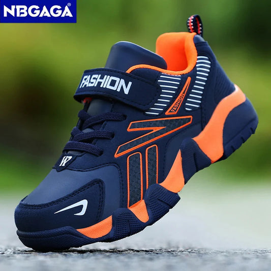 Children Boys Shoes School Sports Fashion Leather