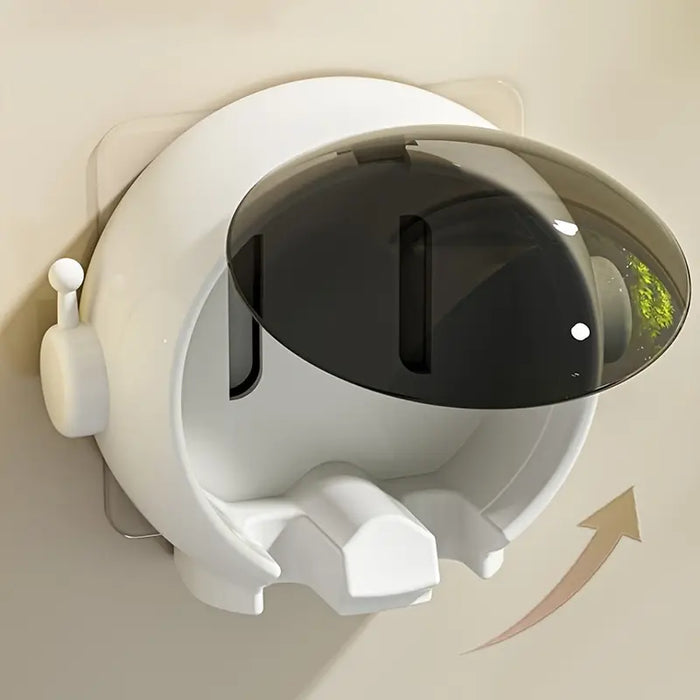 Wall Mounted Astronaut Toothbrush Holder