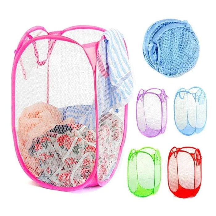 Foldable Nylon Laundry Basket