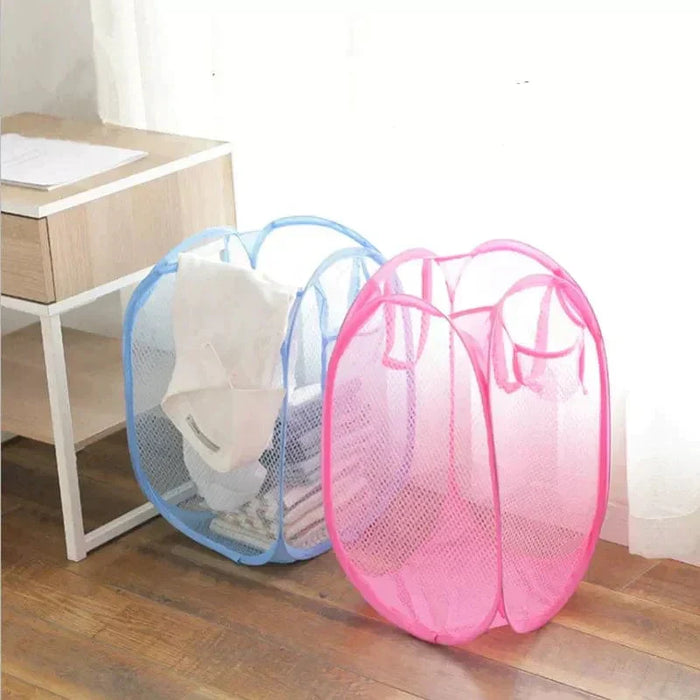 Foldable Nylon Laundry Basket