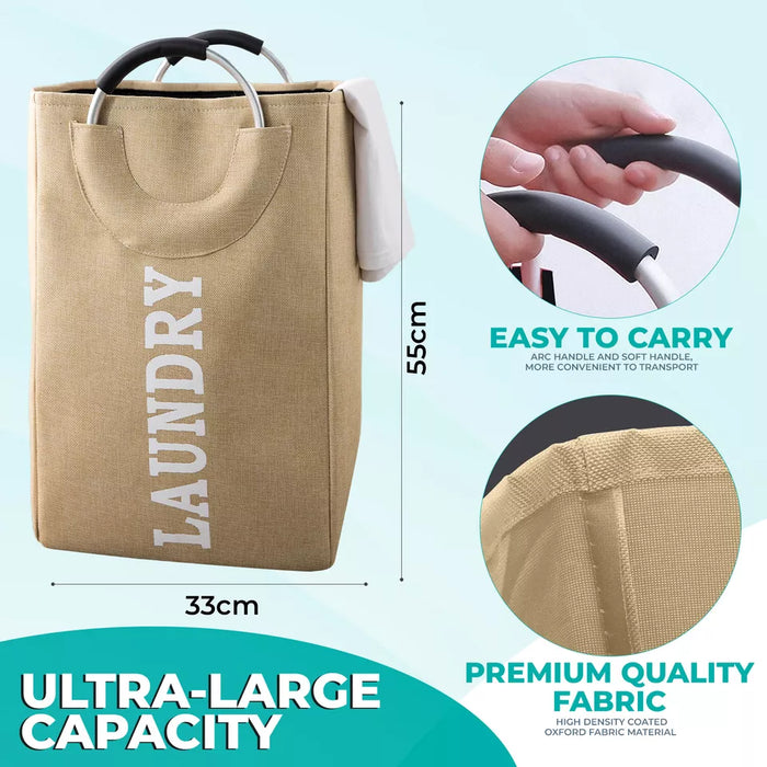 Foldable Laundry Basket With Handle