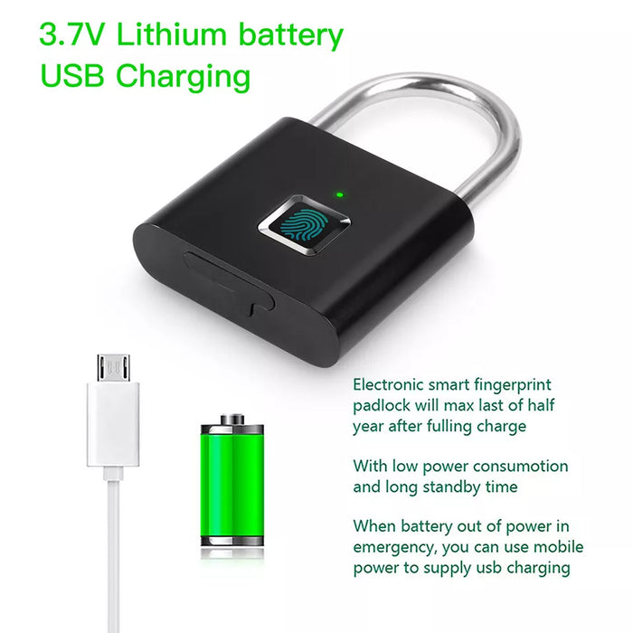 Electric Keyless Fingerprint Padlock