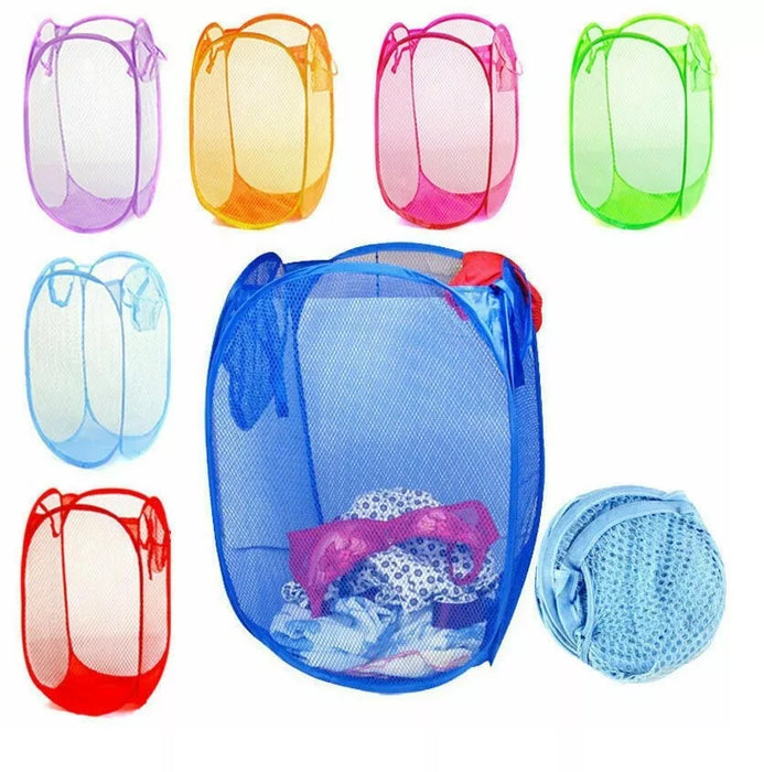 Foldable Nylon Laundry Basket