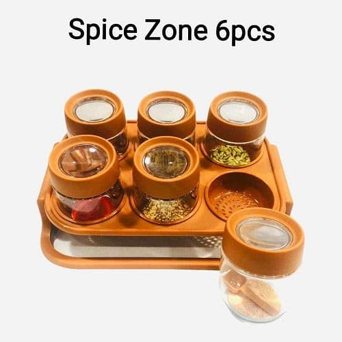 6 Grid Spice Storage Box